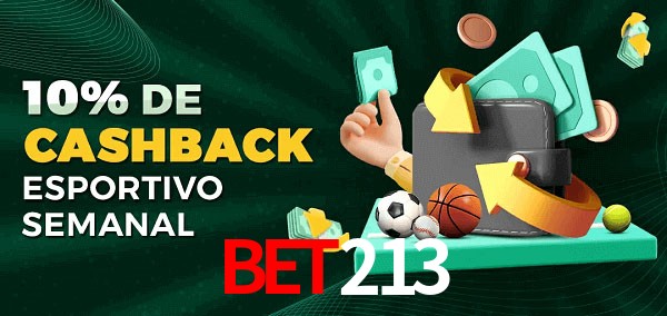 10% de bônus de cashback na bet213